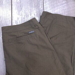 Eddie Bauer Pants Mens 36x30 Travex Green Outdoor Hiking Straight Lightweight